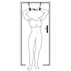 Menottes porte Door Jam BDSM | Nedgy
