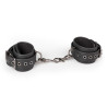 Menottes chevilles bondage noires EasyToys | Nedgy