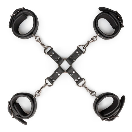 Kit 4 menottes croix bondage EasyToys | Nedgy