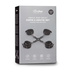 Kit 4 menottes croix bondage EasyToys | Nedgy