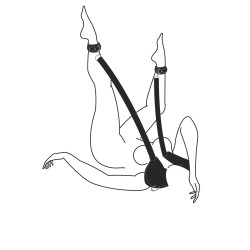 Mainteneur position Sex Sling jambes levées | Nedgy