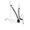 Mainteneur position Sex Sling jambes levées | Nedgy