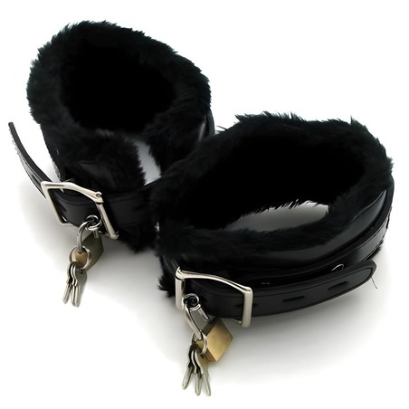 Bracelet menotte de chevilles premium fourrure
