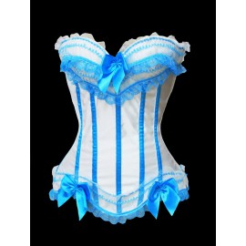 Corset Blanc Bleu