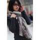 Foulard Snake Skin Gris