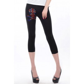 Leggings Courts Tête de Mort