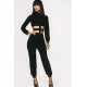 Jumpsuit Manches Longues Noir