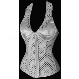 Corset Pin-Up Blanc