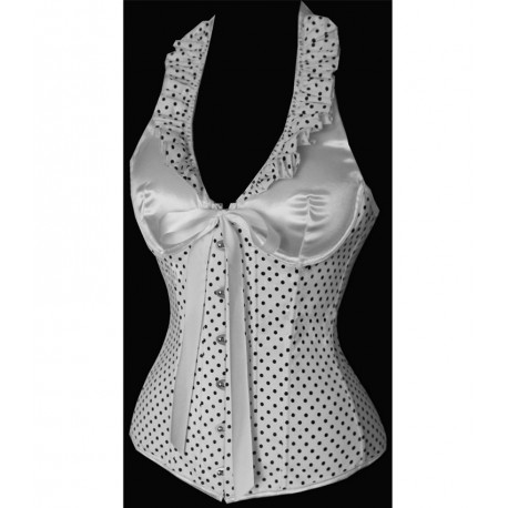 Corset Pin-Up Blanc