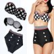 Maillot de Bain Retro Noir et Blanc