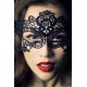 Masque Broderie Dentelle Noir