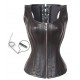 Corset Bustier Simili cuir noir