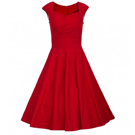 Robe Rétro 1950's Rouge